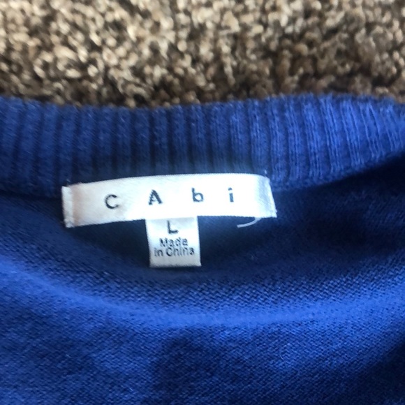 - CAbi Blue Cadet Cardigan  Style 668-Large - Picture 5 of 7